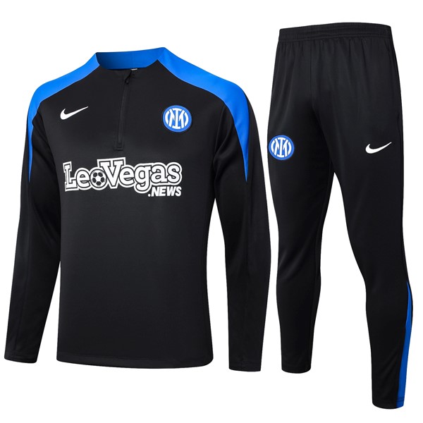 Sudadera De Training Inter Milan 2024 2025 Negro Azul 3